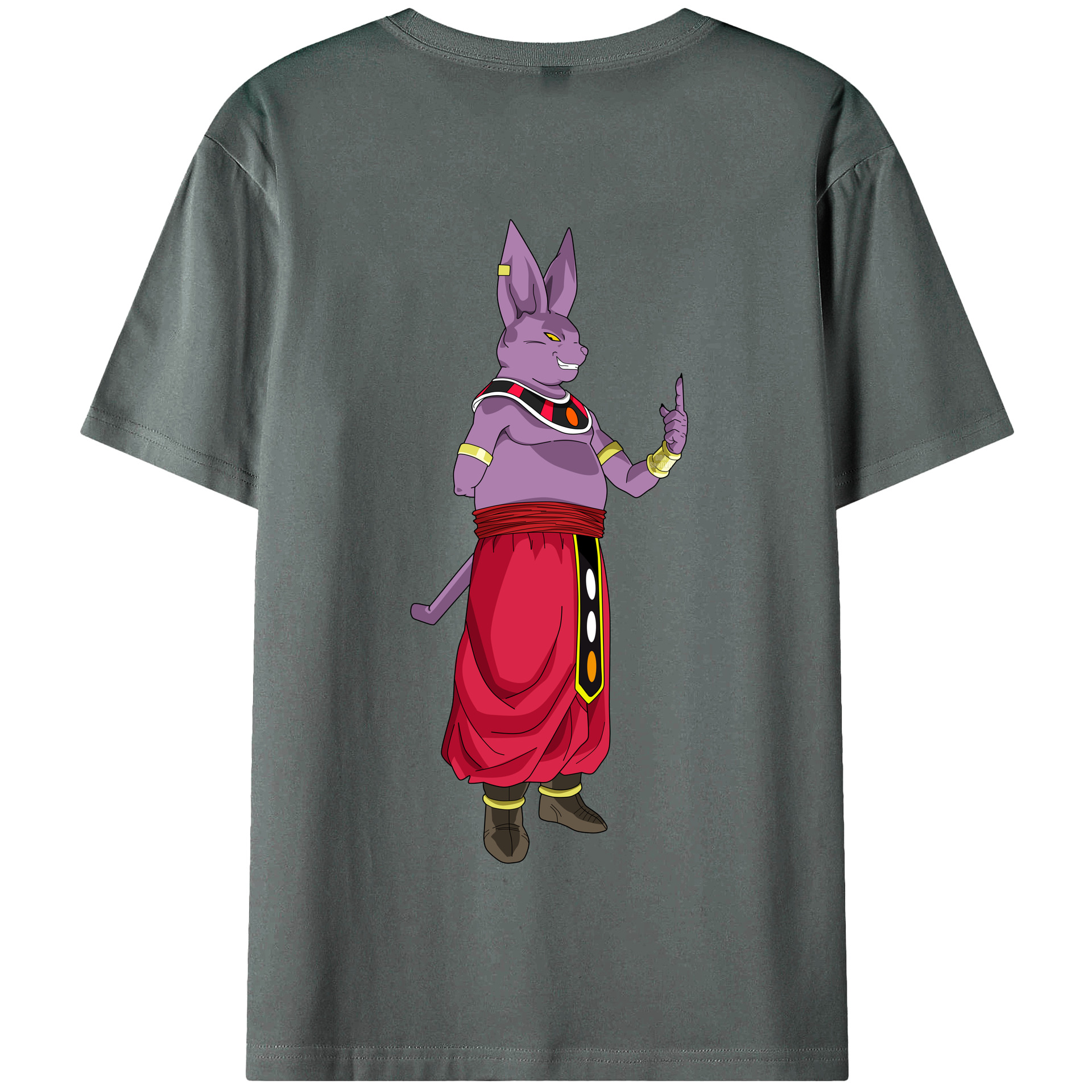 （画像用） ドラゴンボール シャンパ DRAGON BALL Champa 綿100％半袖Tシャツ（背面プリント）